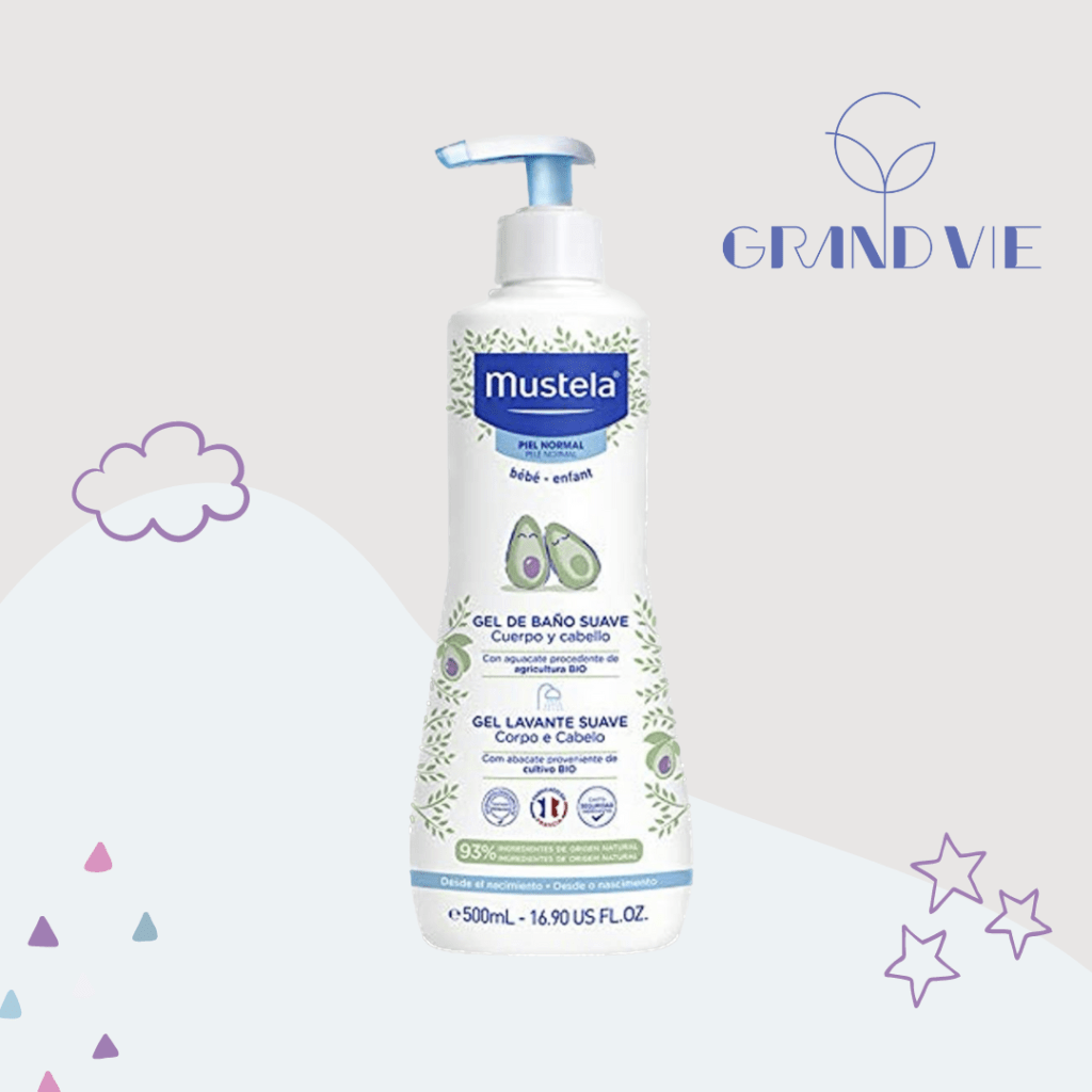 mustela gel de banho suave